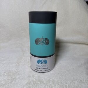 NEW - Toadfish Non-Tipping Slim Can Cooler For 16oz‎ Cans Teal